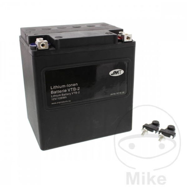 JMT LiFePO4 (Lithium) Battery VTB-2 Direct Replacement for Harley Davidson V-Twins