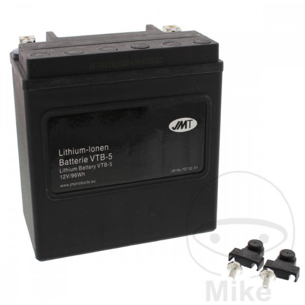 JMT LiFePO4 (Lithium) Battery VTB-5 Direct Replacement for Harley Davidson V-Twins