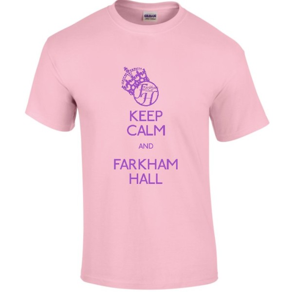 Keep Calm & Farkham Hall Teeshirt, Pink