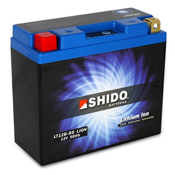 Shido LTX12B-BS LITHIUM ION