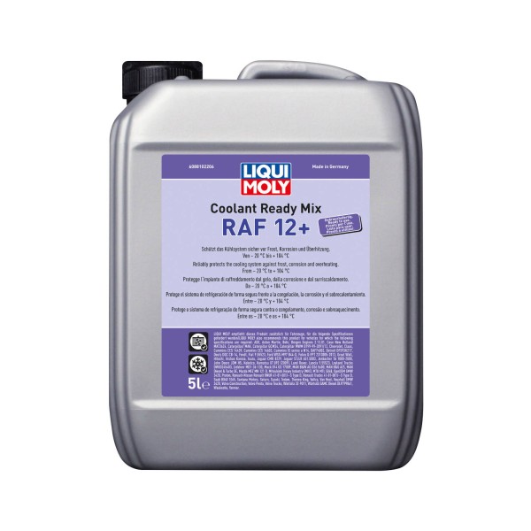Liqui-Moly RAF12+ Antifreeze & Coolant, 5 Litre Liqui-Moly RAF12+ Antifreeze & Coolant, 5 Litre
