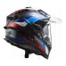 LS2MX701 Explorer Carbon Adventure Bike Crash Helmet, Frontier Black & Blue