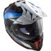 LS2MX701 Explorer Carbon Adventure Bike Crash Helmet, Frontier Black & Blue
