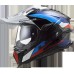 LS2MX701 Explorer Carbon Adventure Bike Crash Helmet, Frontier Black & Blue