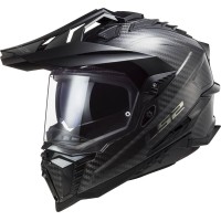 LS2MX701 Explorer Carbon Adventure Bike Crash Helmet Plain Carbon
