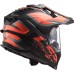 LS2MX701 Explorer Adventure Bike Crash Helmet Alter Matt Black & Orange