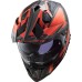 LS2MX701 Explorer Adventure Bike Crash Helmet Alter Matt Black & Orange