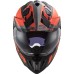 LS2MX701 Explorer Adventure Bike Crash Helmet Alter Matt Black & Orange