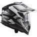 LS2MX701 Explorer Adventure Bike Crash Helmet Alter Matt Black & White