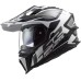 LS2MX701 Explorer Adventure Bike Crash Helmet Alter Matt Black & White