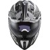 LS2MX701 Explorer Adventure Bike Crash Helmet Alter Matt Black & White