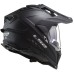 LS2MX701 Explorer Adventure Bike Crash Helmet Solid Matt Black