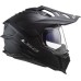 LS2MX701 Explorer Adventure Bike Crash Helmet Solid Matt Black