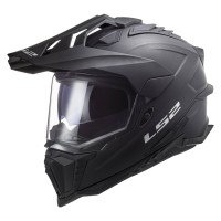 LS2MX701 Explorer Adventure Bike Crash Helmet Solid Matt Black