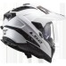 LS2MX701 Explorer Adventure Bike Crash Helmet Solid Gloss White