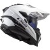 LS2MX701 Explorer Adventure Bike Crash Helmet Solid Gloss White
