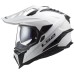 LS2MX701 Explorer Adventure Bike Crash Helmet Solid Gloss White