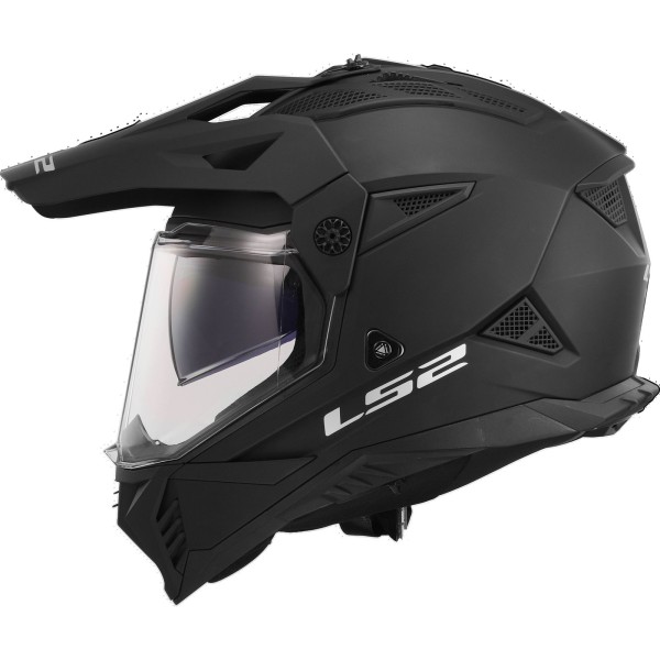 LS2MX702 Pioneer Adventure Bike Crash Helmet Solid Matt Black