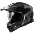 LS2MX702 Pioneer Adventure Bike Crash Helmet Hill Matt Black & White