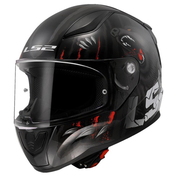 LS2 FF353 Rapid II Full Face Crash Helmet, Claw Black