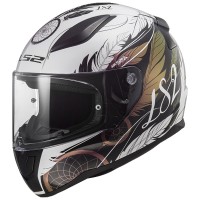 LS2 FF353 Rapid II Full Face Crash Helmet, Boho Black & Pink