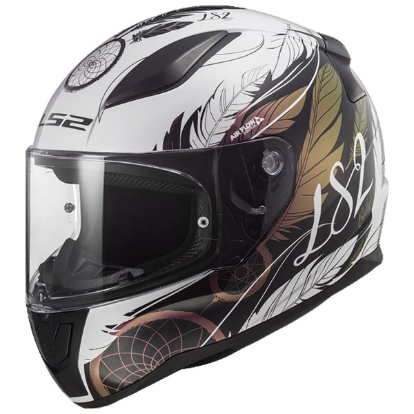 LS2 FF353 Rapid II Full Face Crash Helmet, Boho Black & Pink