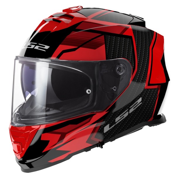 LS2 FF800 Storm II Full Face Crash Helmet, Tracker Red