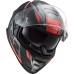 LS2 FF800 Storm II Full Face Crash Helmet, Racer in Matt Titanium & Fluorescent Orange