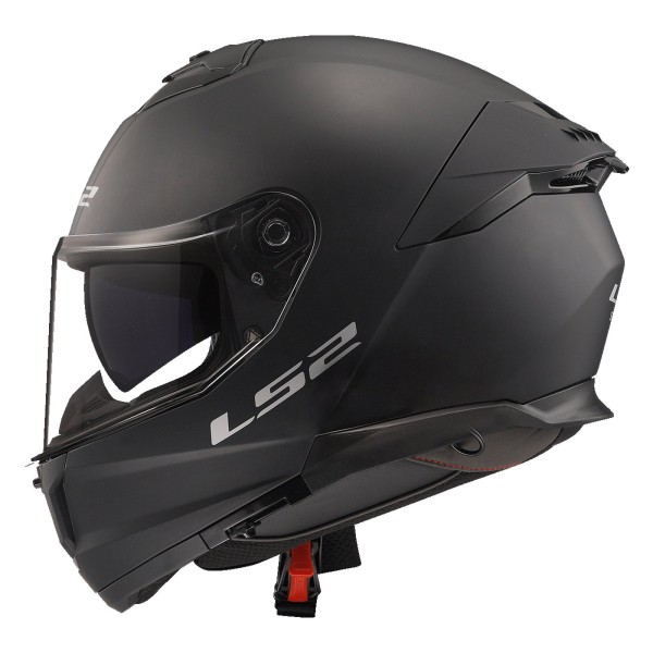 LS2 FF808 Stream II Full Face Crash Helmet, Solid Matt Black