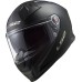 LS2 FF811 Vector II Full Face Crash Helmet, Solid Matt Black Featuring Pre-Installed 4X Intercom System