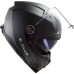 LS2 FF811 Vector II Full Face Crash Helmet, Solid Matt Black Featuring Pre-Installed 4X Intercom System