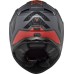 LS2 FF811 Vector II Full Face Crash Helmet, Splitter Matt Titanium & Red