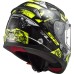 LS2 FF353 Rapid Mini Junior Full Face Crash Helmet, Vignette Black & Hi-Vis Yellow