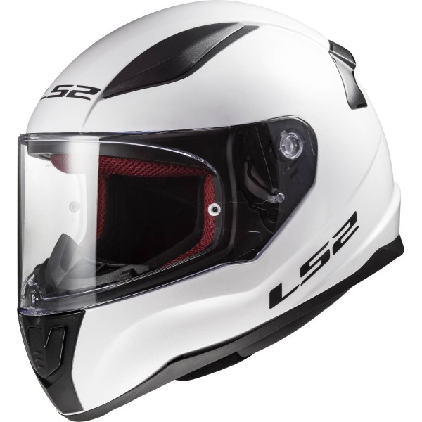 LS2 FF353 Rapid Mini Junior Full Face Crash Helmet, Solid Gloss White