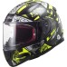 LS2 FF353 Rapid Mini Junior Full Face Crash Helmet, Vignette Black & Hi-Vis Yellow