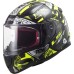 LS2 FF353 Rapid Mini Junior Full Face Crash Helmet, Vignette Black & Hi-Vis Yellow