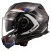LS2 FF901 Advant X Carbon Modular (Flip Front) Crash Helmet Future White Blue & Red