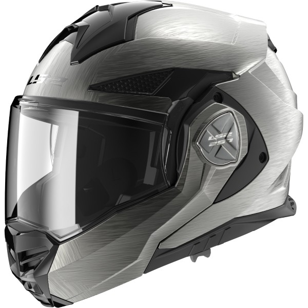 LS2 FF901 Advant X Modular (Flip Front) Crash Helmet in Jeans Titanium & Grey