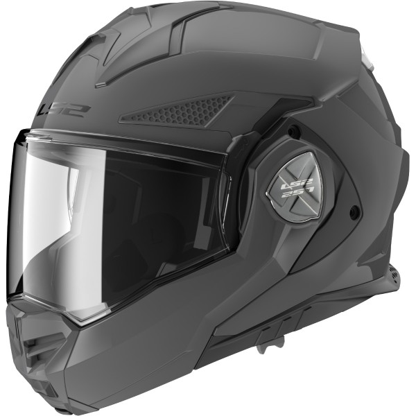 LS2 FF901 Advant X Modular (Flip Front) Crash Helmet in Solid Nardo Grey
