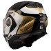 LS2 FF901 Advant X Modular (Flip Front) Crash Helmet in Metryk Black & Sand