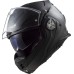 LS2 FF901 Advant X Modular (Flip Front) Crash Helmet in Solid Matt Black with Pre-Installed 4X Intercom