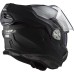 LS2 FF901 Advant X Modular (Flip Front) Crash Helmet in Solid Matt Black with Pre-Installed 4X Intercom