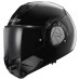 LS2 FF906 Advant Modular (Flip Front) Crash Helmet Solid Matt Black with Pre-Installed 4X Intercom System