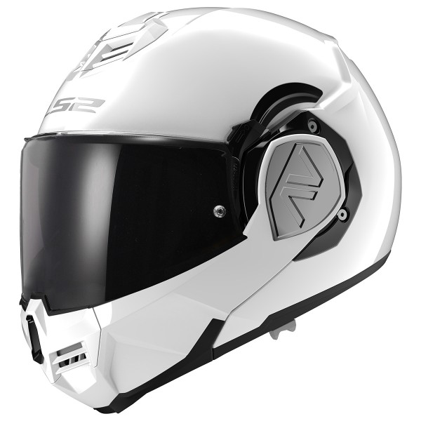 LS2 FF906 Advant Modular (Flip Front) Crash Helmet Solid Gloss White