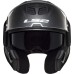 LS2 FF906 Advant Modular (Flip Front) Crash Helmet Solid Matt Black with Pre-Installed 4X Intercom System