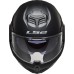 LS2 FF906 Advant Modular (Flip Front) Crash Helmet Solid Matt Black with Pre-Installed 4X Intercom System