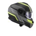 LS2 FF908 Strobe Modular (Flip Front) Crash Helmet Solid Monza, Matt Black & Hi-Vis Yellow