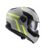 LS2 FF908 Strobe Modular (Flip Front) Crash Helmet Autox Grey & Hi-Vis Yellow