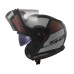 LS2 FF908 Strobe Modular (Flip Front) Crash Helmet Orion, Matt Black, Purple & Blue