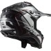 LS2 MX700 Subverter Evo-2 Off Road Crash Helmet Arched Black, Silver & Titanium